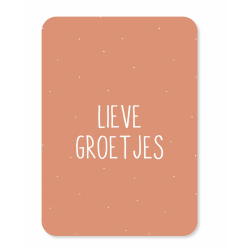 Kaart Lieve groetjes